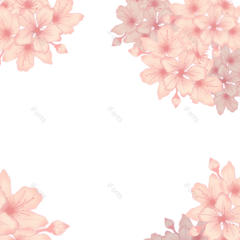 花卉图片,春季元素,樱花PNG,春天免抠素材